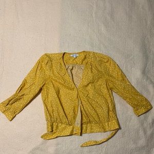 Madewell—Women’s yellow star patterned top